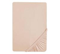 roba Sábana Ajustable 40 x 90-45 x 90 cm Frosty Almond - Ropa de Cama para Moisés/Cunas - Algodón Orgánico - GOTS y Oeko-Tex Standard 100 - Beige