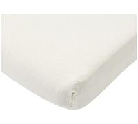 roba Sábana Bajera Ajustable Safe Asleep® 60 x 120-70 x 140 cm, Jersey 100% Algodón Orgánico, Gots y Oeko-Tex® Standard 100, Elástica, Lavable, Blanco Roto