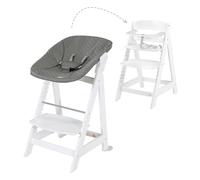 roba Silla alta, Born Up Click - Set completo 2 en 1 con accesorio - para niños desde 0 meses - Color blanco-gris