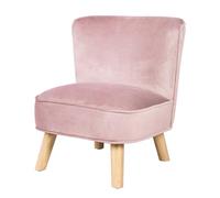 roba Sillón Infantil en Terciopelo Lil Sofa, Estilo Escandinavo, Mini Silla Cómoda para Niñas y Niños, Rosa