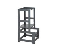 roba Torre de Aprendizaje Montessori - Taburete Seguro para niños - como ayudante de Cocina - Soporta hasta 80 kg - Madera Antracita