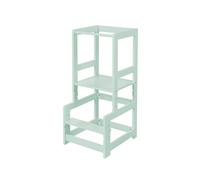 ROBA Torre de aprendizaje, principio Montessori, de madera. (menta)