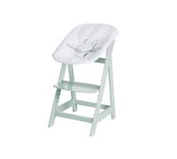ROBA Trona evolutiva 2 en 1 »Born Up Zickzack«, con reductor de asiento. (menta)