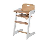 roba Trona Evolutiva de Madera Maciza Kid Up + Bandeja de Comida Desmontable, Altura Ajustable, de 6 Meses hasta 50 kg, Bicolor
