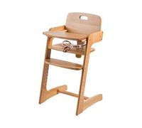roba Trona Evolutiva Kid Up de Madera Maciza - Bandeja Desmontable - Asiento y Reposapiés Ajustables - desde 6 Meses, hasta 50 kg - Natural