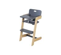 roba Trona para Bebés Nature Up - Trona de Madera de Bambú - Evolutiva con Bandeja Extraíble - Arnés de 3 Puntos - Soporta hasta 70 kg - Natural/Antracita