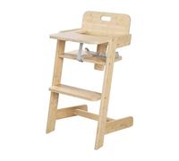 roba Trona evolutiva para bebé Nature Up, de bambú con certificación FSC®, bandeja extraíble, arnés de 3 puntos, hasta 70 kg, color natural