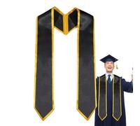 Robada de graduación - Satinal Satin Satin, cómodo, estola de graduación de los estudiantes | Ceremonia de de adultos Srash Stole para graduados, accesorio académico estándar para hombres mujere