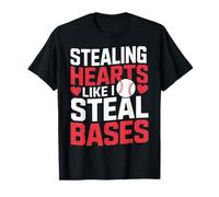 Robando Corazones como yo Robo Bases Lindo béisbol niños Camiseta