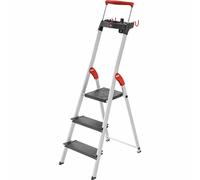Hailo Escalera de seguridad TopLine L100, carga máx. hasta 150 kg, 3 peldaños, a partir de 5 unid.