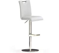 Robas Lund Bar Silla Bar. Do 360 Grados. Color Blanco Acero Inoxidable 50 x 42 x 116 cm