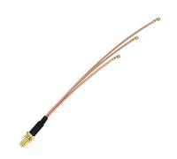 ROBAUN 1 Adaptador de Cable Flexible 1 en 3 SMA Hembra a 3X U.FL RG178 de 20 cm, 25 cm y 30 cm for enrutador Ap(20cm)