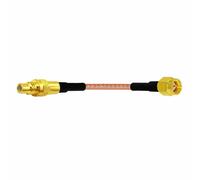 ROBAUN 1 Adaptador de Cable Flexible SMA Macho Hembra a Conector SMC/Conector RG316 de 15 cm/30 cm/50 cm/100 cm(SMAJ-SMCJ,15cm)
