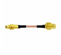ROBAUN 1 Adaptador de Cable Flexible SMA Macho Hembra a Conector SMC/Conector RG316 de 15 cm/30 cm/50 cm/100 cm(RPSMAK-SMCJ,15cm)