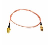 ROBAUN 1 Adaptador de Cable Flexible SMA Macho Hembra a Conector SMC/Conector RG316 de 15 cm/30 cm/50 cm/100 cm(RPSMAK-SMCK,50cm)