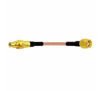 ROBAUN 1 Adaptador de Cable Flexible SMA Macho Hembra a Conector SMC/Conector RG316 de 15 cm/30 cm/50 cm/100 cm(RPSMAJ-SMCJ,50cm)