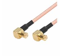 ROBAUN 1 Adaptador de Cable MCX Macho Hembra a Conector MCX Recto en ángulo Recto RG316 de 15 cm/30 cm/50 cm for módem inalámbrico(MCXJW-MCXJW,100CM)