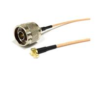 ROBAUN 1 adaptador de cable puente MCX en ángulo recto tipo RA a N macho RG316 RG174 RG178 de 15 cm/30 cm/50 cm/100 cm for enrutador(RG316,500CM)
