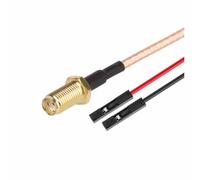 ROBAUN 1 Cable Adaptador de Prueba de Conector Macho Hembra a Conector Jack Dupont RF SMA/SMB RG316 de 20 cm Nuevo(SMAK-DupontK,30CM)