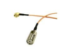 ROBAUN 1 Cable de conexión en ángulo Recto Macho RP SMA de 90 Grados con Interruptor UHF Hembra RG316 de 15 cm y 6 Pulgadas(15cm)