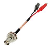 ROBAUN 1 cable de extensión de prueba SMA Mcx Mmcx Bnc N Tnc Uhf macho hembra a pinza de cocodrilo RG316 de 30 cm(BNC female,100CM)