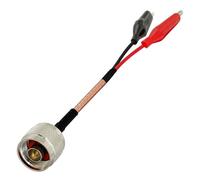 ROBAUN 1 Cable de extensión de Prueba SMA Mcx Mmcx Bnc N Tnc UHF Macho Hembra a Pinza de cocodrilo RG316 de 30 cm(N Male,30CM)