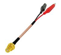 ROBAUN 1 cable de extensión de prueba SMA Mcx Mmcx Bnc N Tnc Uhf macho hembra a pinza de cocodrilo RG316 de 30 cm(SMA female,100CM)