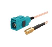 ROBAUN 1 Cable Flexible de conexión Tipo F-kr-Z Macho Hembra a Conector SMB RG316 de 15 cm/30 cm/50 cm/100 cm(K-SMBK,50CM)