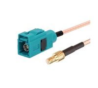 ROBAUN 1 Cable Flexible de conexión Tipo F-kr-Z Macho Hembra a Conector SMB RG316 de 15 cm/30 cm/50 cm/100 cm(K-SMBJ,15CM)