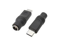 ROBAUN 1 Conector de alimentación CC Tipo C, Conector USB Tipo C Macho a Conector Hembra de 5,5 mm x 2,1 mm, Adaptador convertidor.