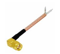 ROBAUN 1 conector SMA macho/hembra/RP for cable RG316, otro extremo sin conector/expuesto/soldadura con horquilla(SMAJW-fork,15cm)