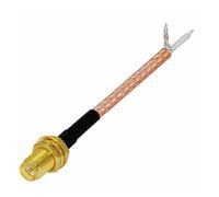 ROBAUN 1 conector SMA macho/hembra/RP for cable RG316, otro extremo sin conector/expuesto/soldadura con horquilla(RPSMAK-fork,15cm)