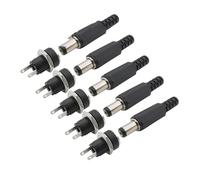 ROBAUN 10 adaptadores de CC macho y hembra de 5,5 x 2,1 mm, conector hembra for fuente de alimentación de CC (DC-022, DC-025M, DC-005, DC-022B).(F 5Pair)