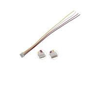 ROBAUN 10 Conectores de Cable PH de 2,0 mm de Paso, 2/3/4/5/6 Pines Macho/Hembra, 26 AWG, Cables electrónicos de 20 cm(4Pin 10Male)