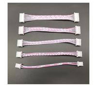 ROBAUN 10 conectores de cable XH2.54, paso de 2,54 mm, 2/3/4/5/6 pines, hembra a hembra, cable rojo y blanco, 26 AWG, 10/20/30 cm(Length 10CM,6Pin)