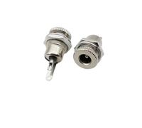 ROBAUN 10 Conectores Hembra de CC de 5,5 mm x 2,1 mm for Montaje en Panel. Adaptador de terminales de CC Hembra de 5,5 x 2,1 mm.(DC-099)