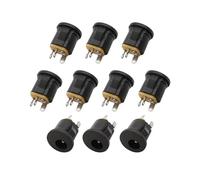 ROBAUN 10 Conectores Hembra de CC de 5,5 x 2,1 mm, con Montaje a presión, Conector de Interfaz de CC, DC-022K