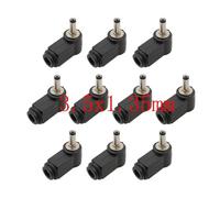 ROBAUN 10 Conectores Macho de alimentación de CC de 5,5 x 2,5/5,5 x 2,1/4,8 x 1,7/4,0 x 1,7/3,5 x 1,35/3,5 x 1,1/2,5 x 0,7 mm, for soldar con Codo.(3.5x1.35mm)
