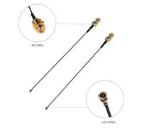 ROBAUN 100 piezas RP SMA a U.FL hembra con cable de conexión en espiral con clavija macho de 15 cm/20 cm/30 cm for enrutador inalámbrico con tarjeta PCI(15cm)
