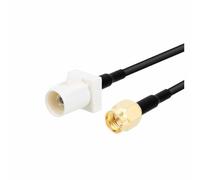 ROBAUN 1PC Fakra B Tipo Macho Hembra Color Blanco A SMA Enchufe Jack Cable Adaptador Pigtail RG316 15cm / 30cm / 50cm / 100cm(SMAJ-FakraBJ,30CM)