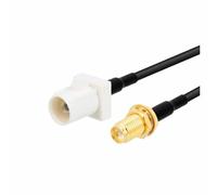 ROBAUN 1PC Fakra B Tipo Macho Hembra Color Blanco A SMA Enchufe Jack Cable Adaptador Pigtail RG316 15cm / 30cm / 50cm / 100cm(RPSMAK-FakraBJ,15CM)