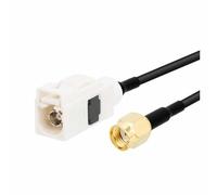 ROBAUN 1PC Fakra B Tipo Macho Hembra Color Blanco A SMA Enchufe Jack Cable Adaptador Pigtail RG316 15cm / 30cm / 50cm / 100cm(RPSMAJ-FakraBK,30CM)