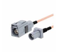 ROBAUN 1PC Fakra G Tipo Macho Hembra Color Gris a SMA Enchufe Jack Cable Adaptador Pigtail RG316 15cm/30cm/50cm/100cm(FakraGJ-FakraGK,100CM)