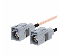 ROBAUN 1PC Fakra G Tipo Macho Hembra Color Gris a SMA Enchufe Jack Cable Adaptador Pigtail RG316 15cm/30cm/50cm/100cm(FakraGK-FakraGK,15CM)