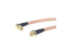 ROBAUN 1PC SMA macho interruptor SMA enchufe ángulo recto cable flexible RG316 RG174 RG5815cm/30cm/50cm/100cm for módem inalámbrico(RG142,200cm)
