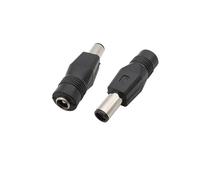 ROBAUN 2 conectores hembra de 5,5 x 2,1 mm a conector macho de 7,4 x 5,0 mm con conector de clavija, adaptador convertidor de CC