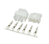ROBAUN 5-20 Juegos de 3 Pines TE Conector de Elevador de automóvil 6,3 MM Macho Hembra Paso for enchufar Acoplamiento de Aire 63080 63580(Female Male Set,10Sets)
