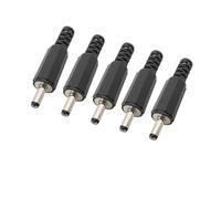 ROBAUN 5 Conectores Macho de CC de 3,5 x 1,3 mm, 4,0 x 1,7 mm, 4,8 x 1,7 mm, 5,5 x 2,1 mm, 5,5 x 2,5 mm y 6,5 x 4,4 mm for Cable de Soldadura.(3.5x1.3mm)