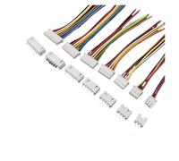 ROBAUN 5 juegos de conectores XH2.54 de 2,54 mm de paso, 2/3/4/5/6/7/8 pines, carcasa de enchufe hembra/macho con terminales de cable, 26 AWG(Length 20CM,6Pin)