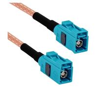 ROBAUN Adaptador de Cable de coleta Macho Hembra Tipo Z Universal Azul a Conector SMA RG316 de 15 cm/30 cm/50 cm/100 cm(Type15,100CM)